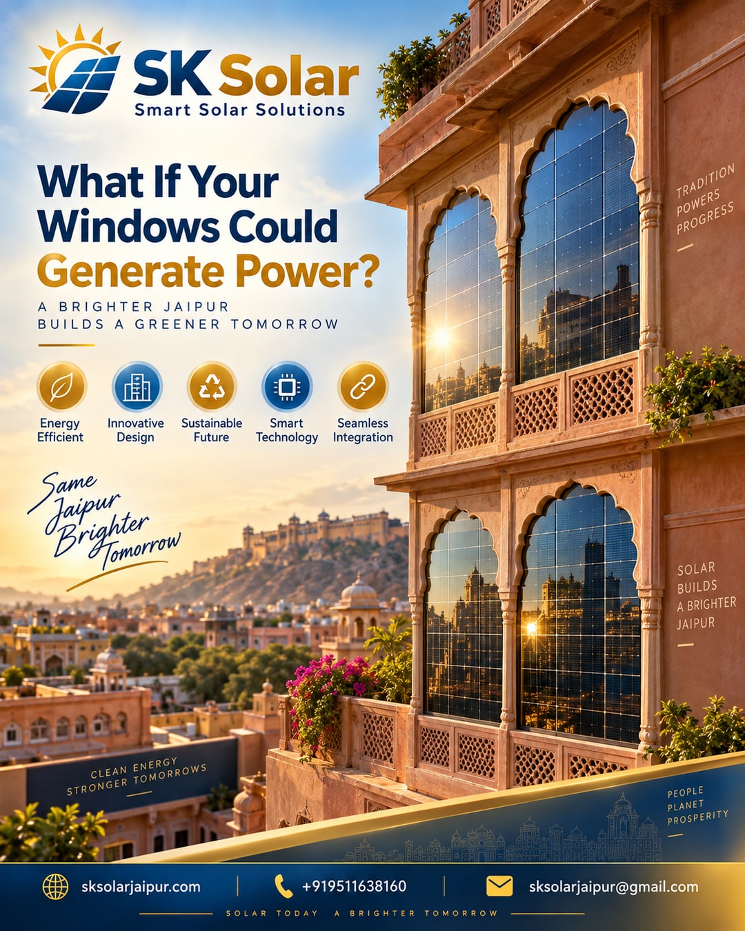 What if solar panels disappeared into your walls and windows? A future vision of building-integrated solar for Jaipur