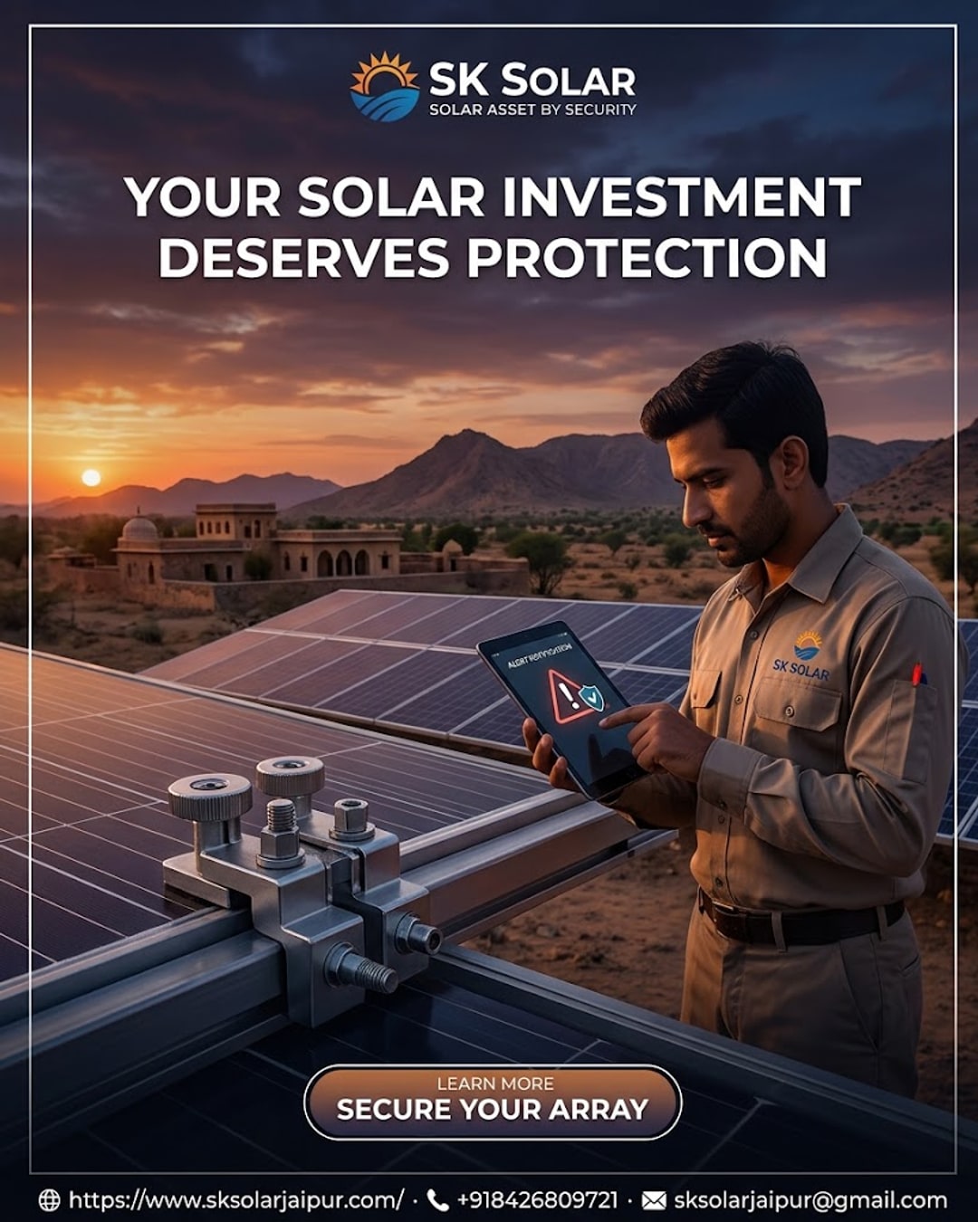 Solar Asset Security: How SK Solar Protects Remote Farmhouse and Industrial Installations from Panel Theft and Cable Vandalism