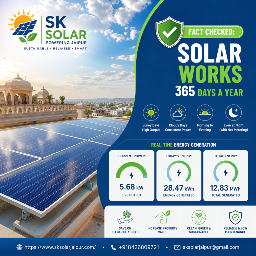 Myth Busting: Solar Panels Don't Work on Cloudy Days or Winter Months in India