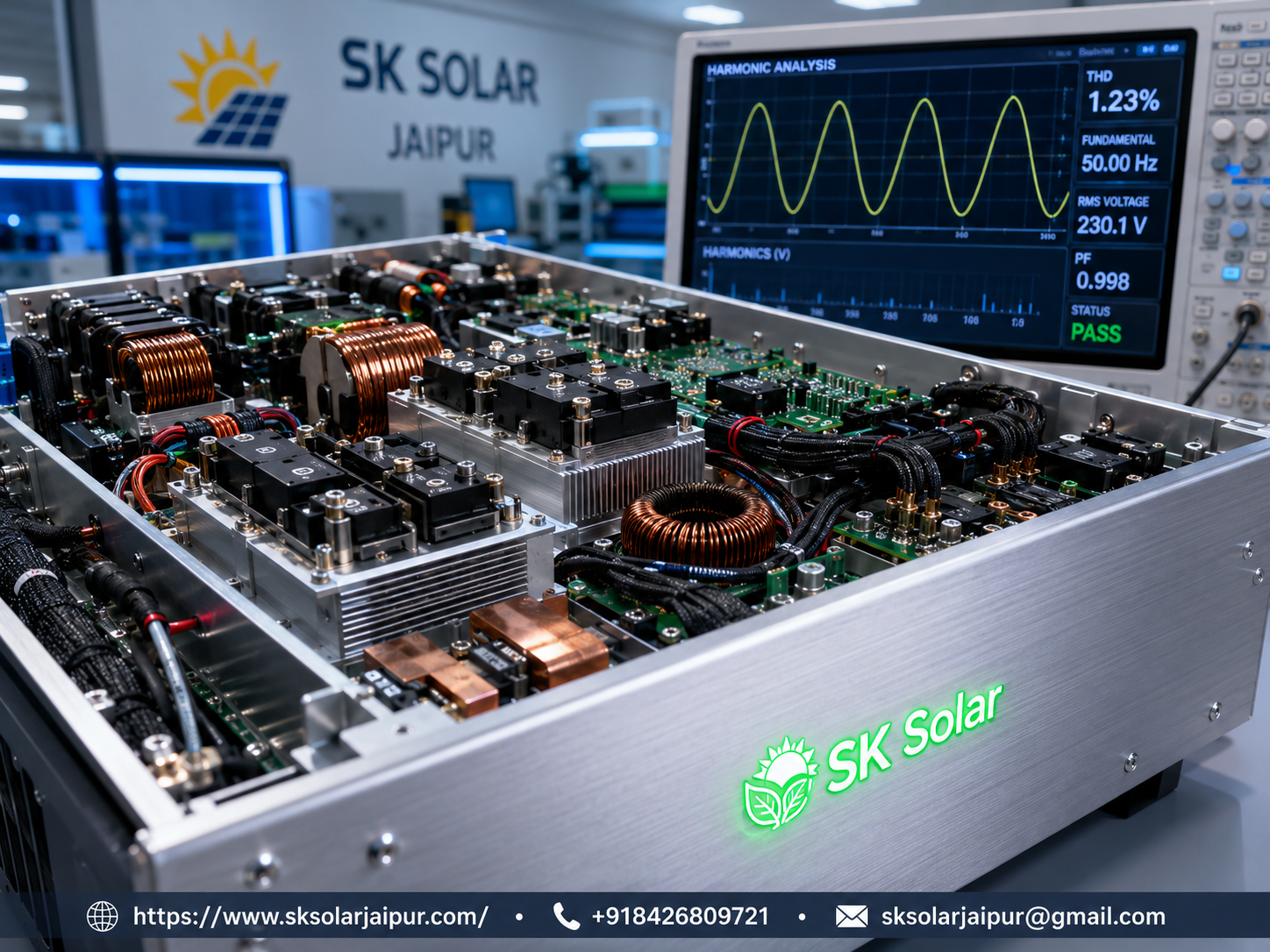 the acoustic resonance and harmonic filtering inside sk solar transformerless grid-tied inverters under high-frequency switching loads