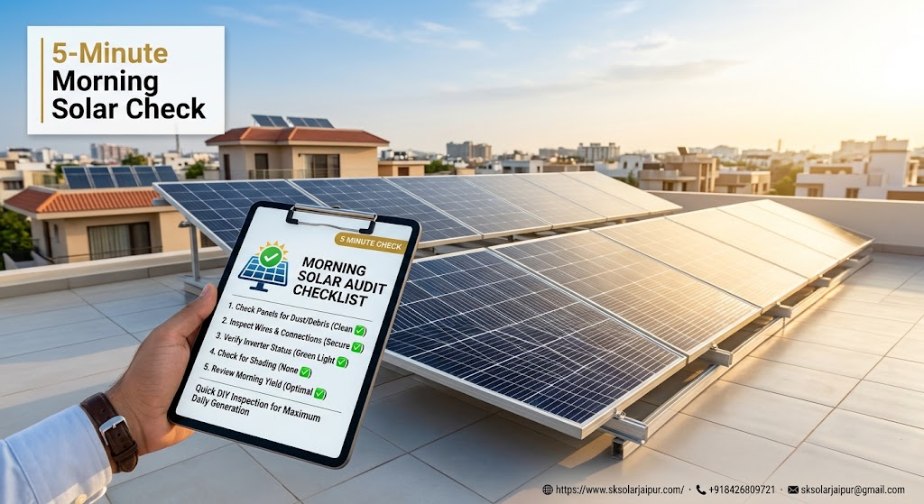 The 5-Minute Morning Solar Audit: A Quick DIY Inspection Checklist for Maximum Daily Generation
