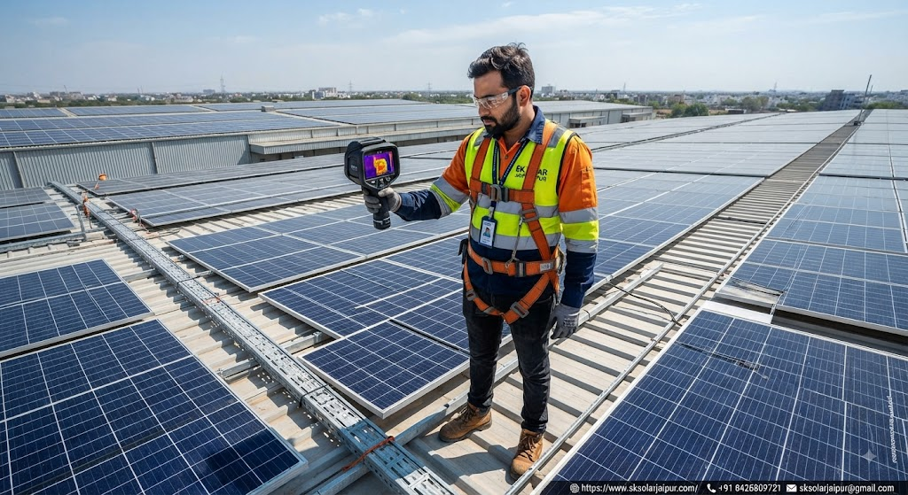 Commercial Solar Operations and Maintenance (O&M) & Thermal Imaging Health Diagnostics for Industrial Roofs
