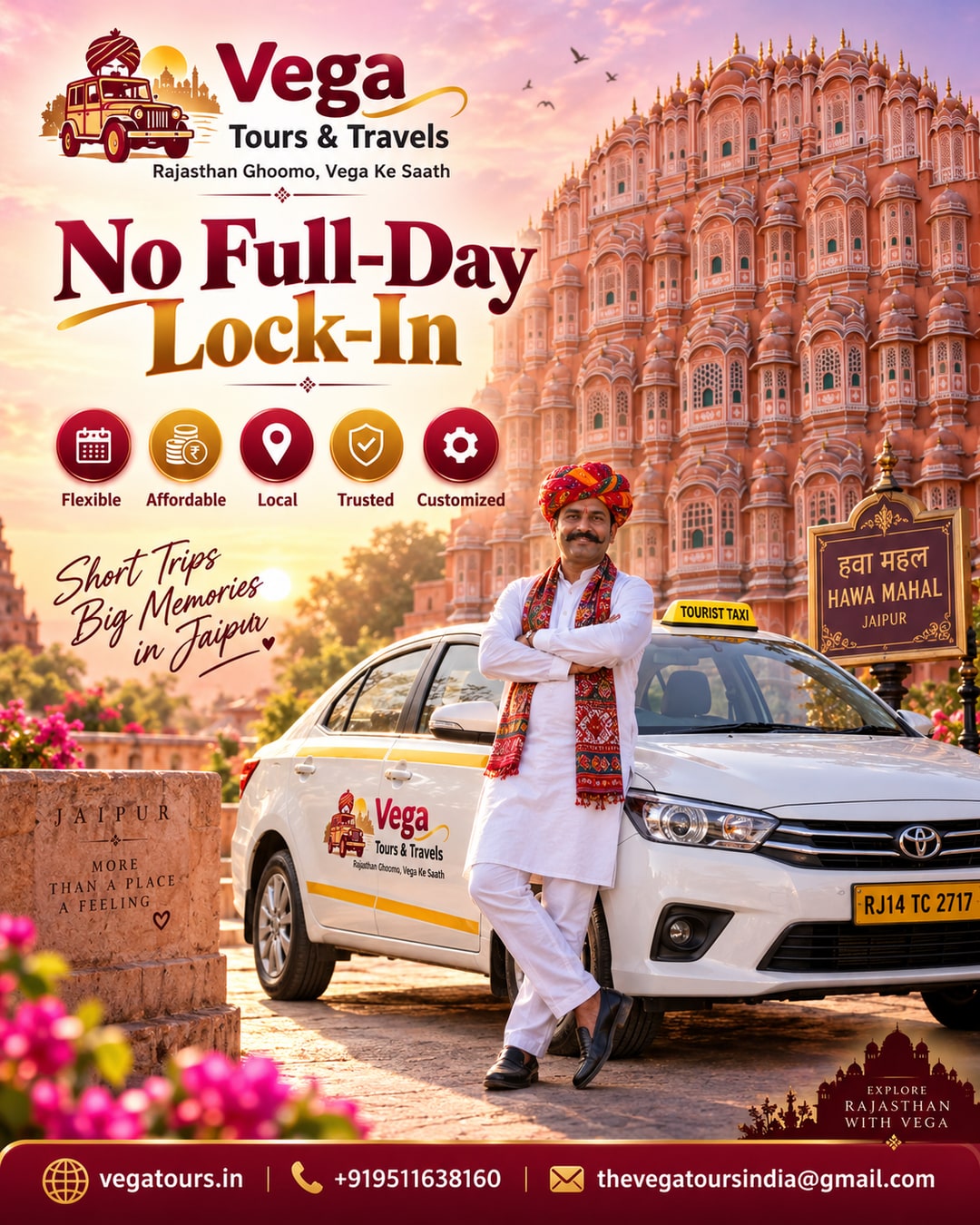 FAQ Answered: Do You Have to Book a Full-Day Jaipur Taxi Even for a Short 3-4 Hour Local Sightseeing Trip?