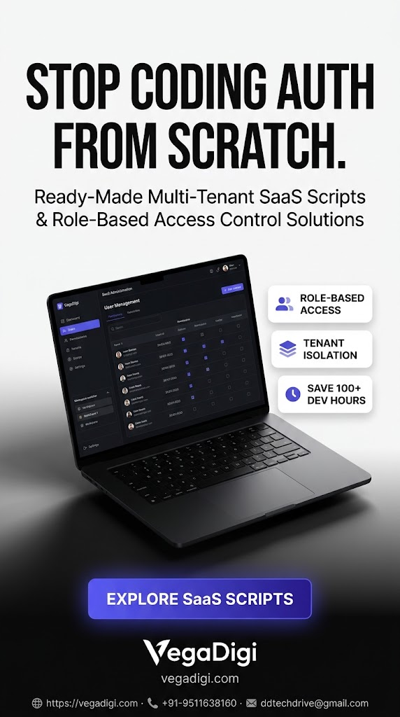 Eliminate SaaS Boilerplate with VegaDigi Solutions