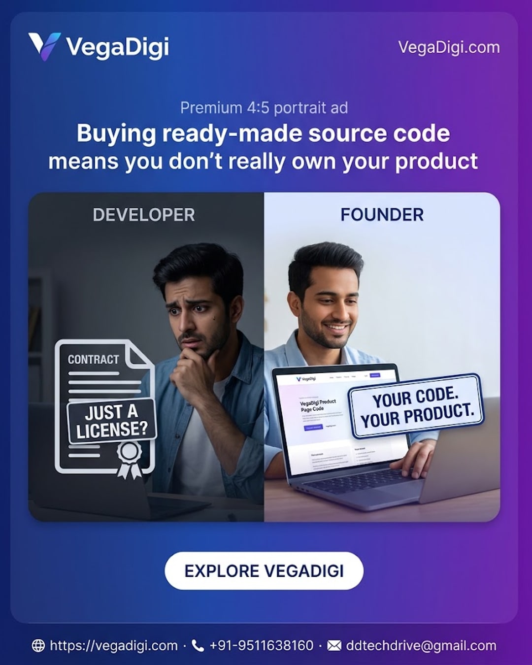 Buying Source Code: You Own Your Product | VegaDigi
