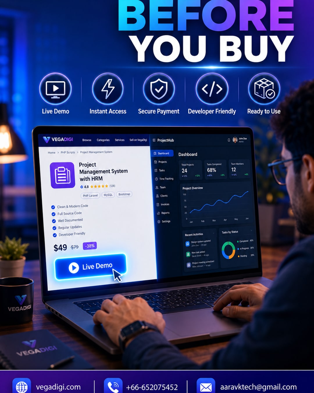Avoid Risky Code Purchases with Live Demos at VegaDigi