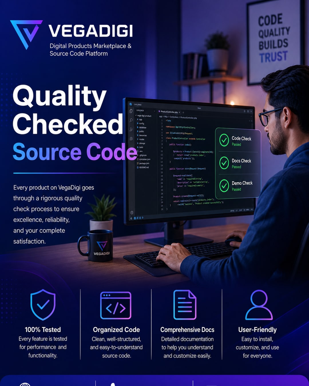Quality Check for Source Code on VegaDigi