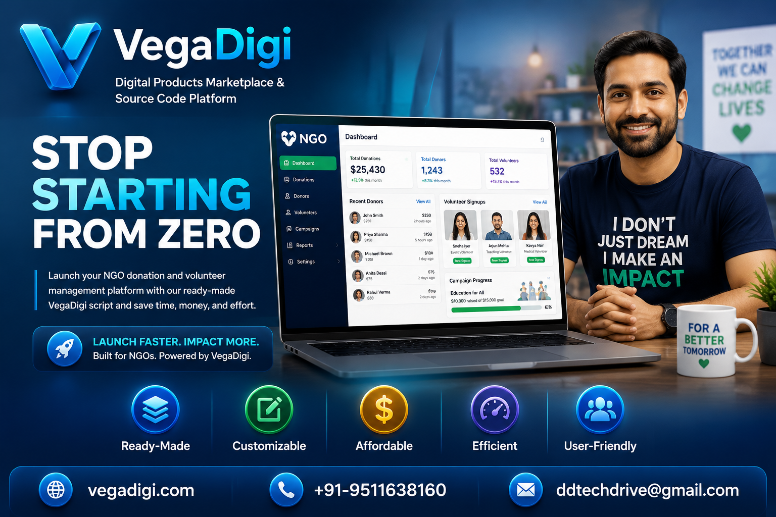 Launch Donation Platforms Easily with VegaDigi Scripts