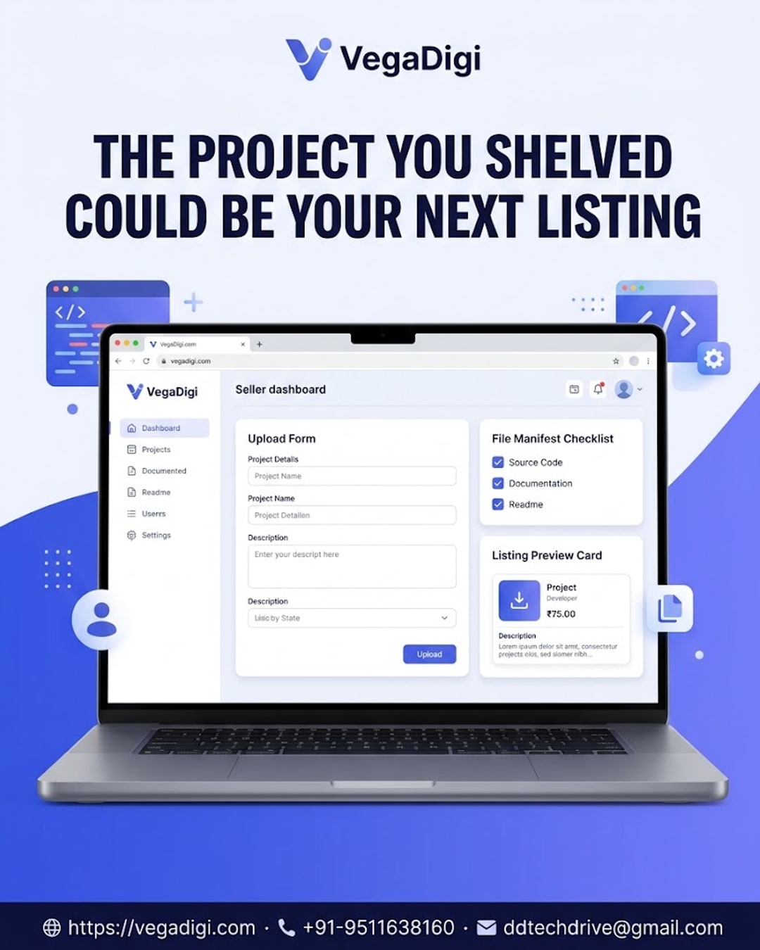 Become a VegaDigi Seller: List Your Source Code