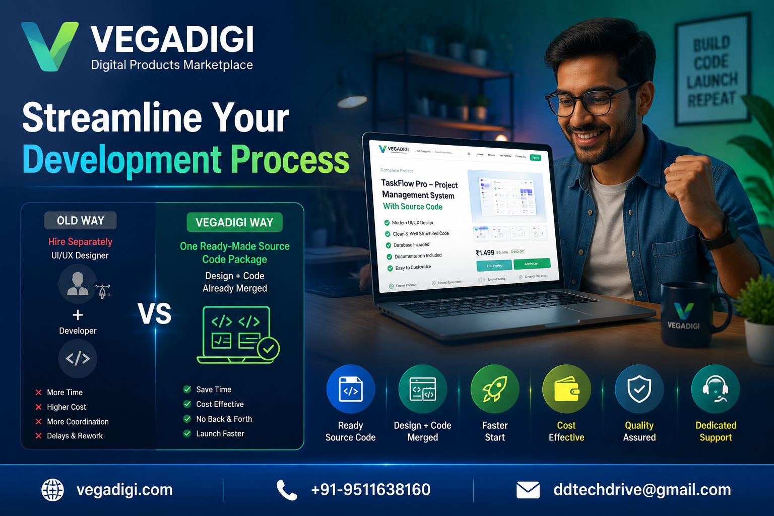 VegaDigi: Streamline Development with Ready-Made Source Code