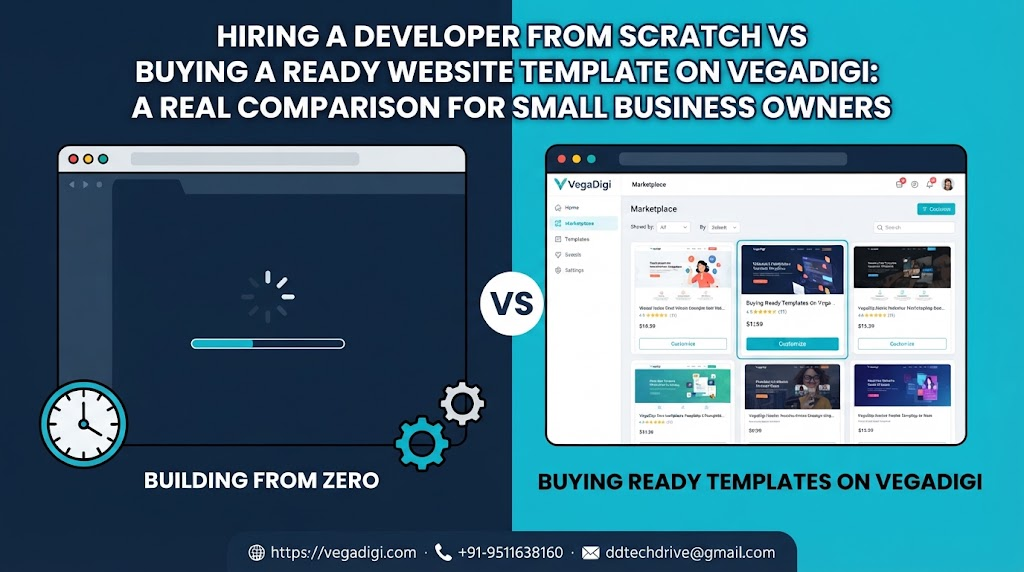 Hiring a Developer vs Buying a Template | VegaDigi