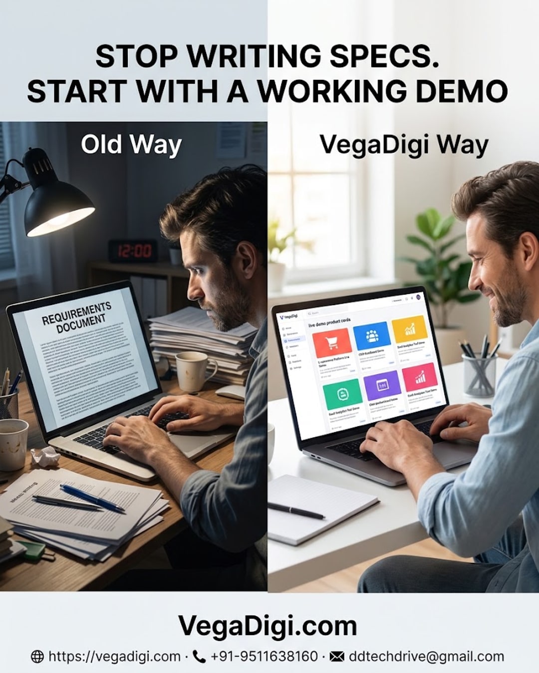 Skip Requirement Docs: Try VegaDigi's Live Demos