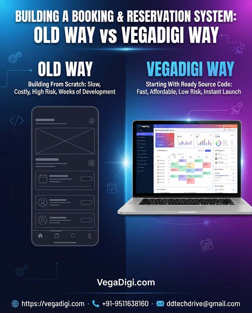 Build Booking Systems Faster with VegaDigi Source Code