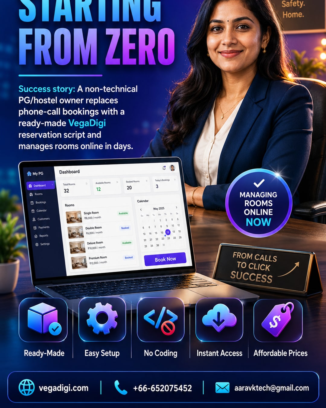 PG Owner Transforms Bookings with VegaDigi Script