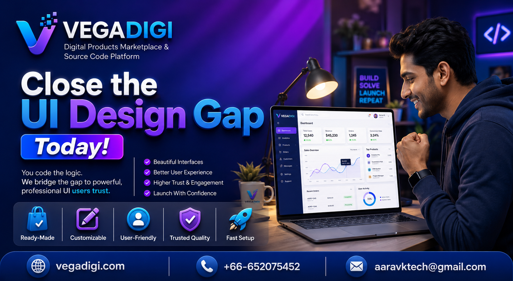 Close the UI Design Gap with VegaDigi's Source Code