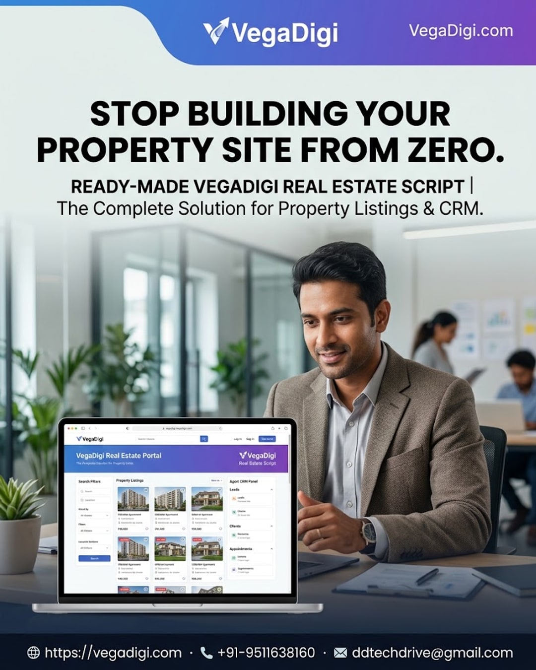 Launch Your Real Estate Website with VegaDigi Script