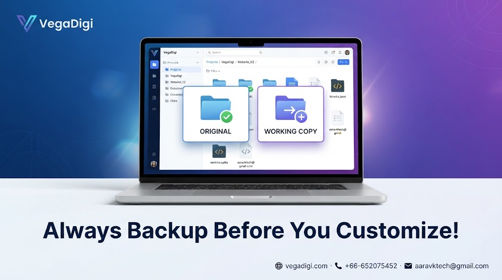 Keep a Clean Backup Before Customizing Source Code