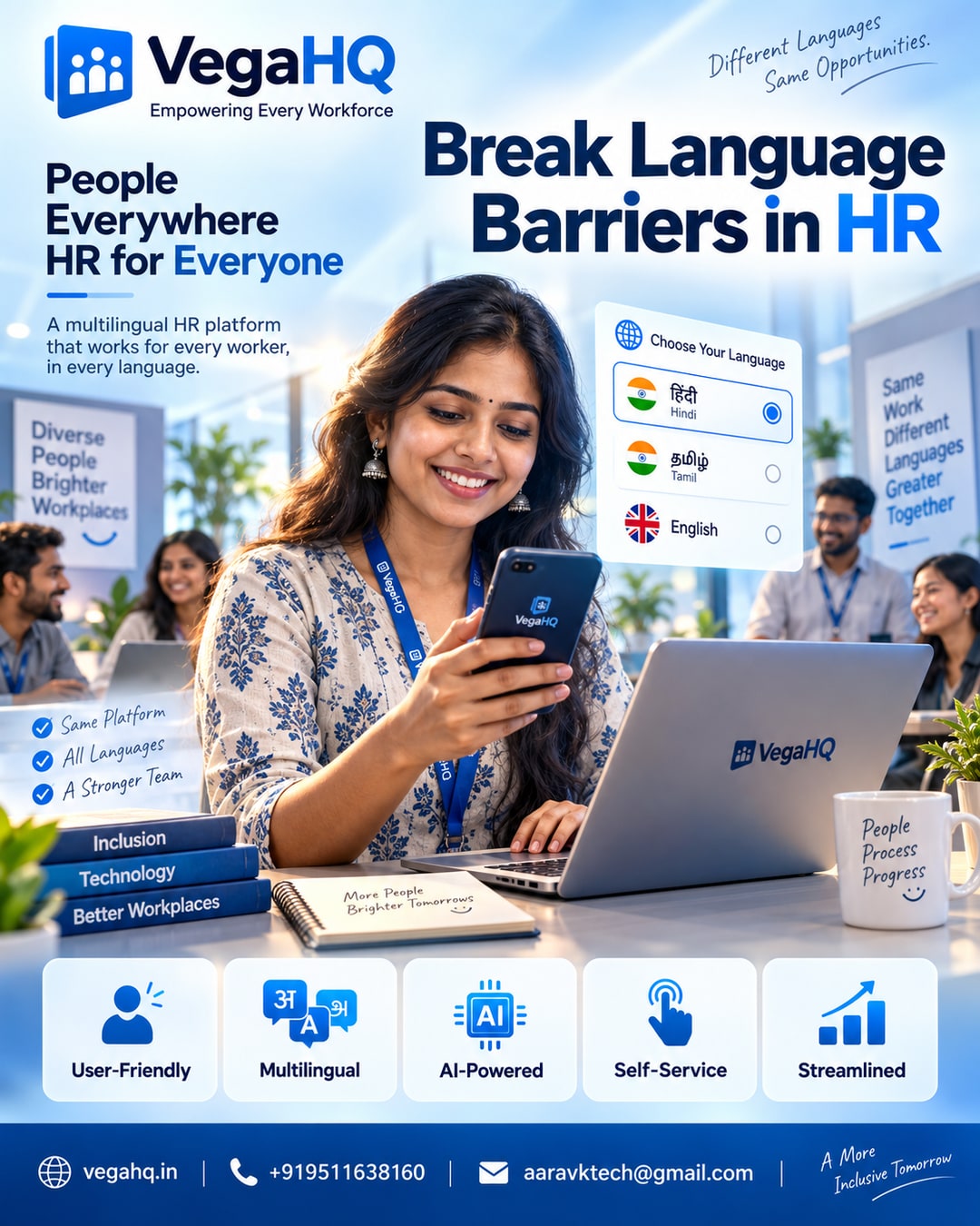 The Language Barrier Problem: How VegaHQ's Multilingual Interface Lets Every Worker Use HR Without Confusion