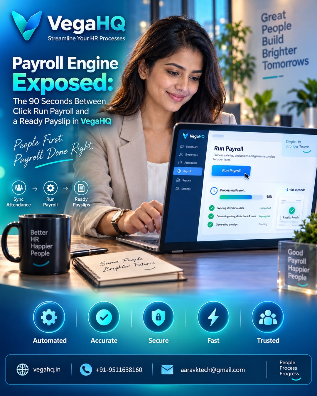 Payroll Engine Exposed: The 90 Seconds Between Click Run Payroll and a Ready Payslip in VegaHQ