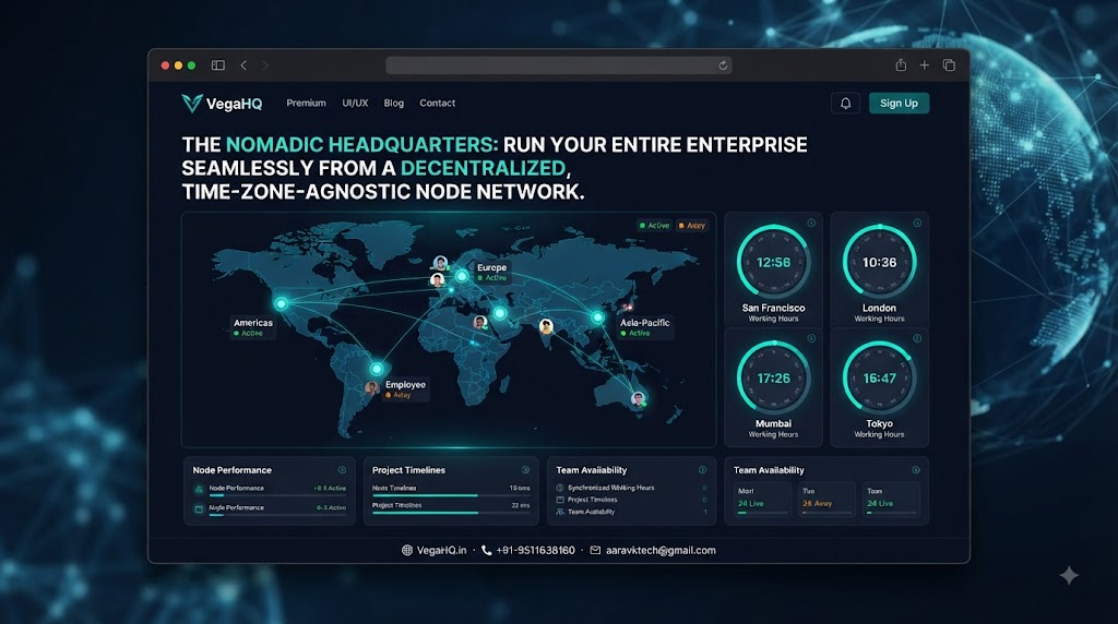 the nomadic headquarters: what if your entire enterprise ran seamlessly from a decentralized, time-zone-agnostic node network?