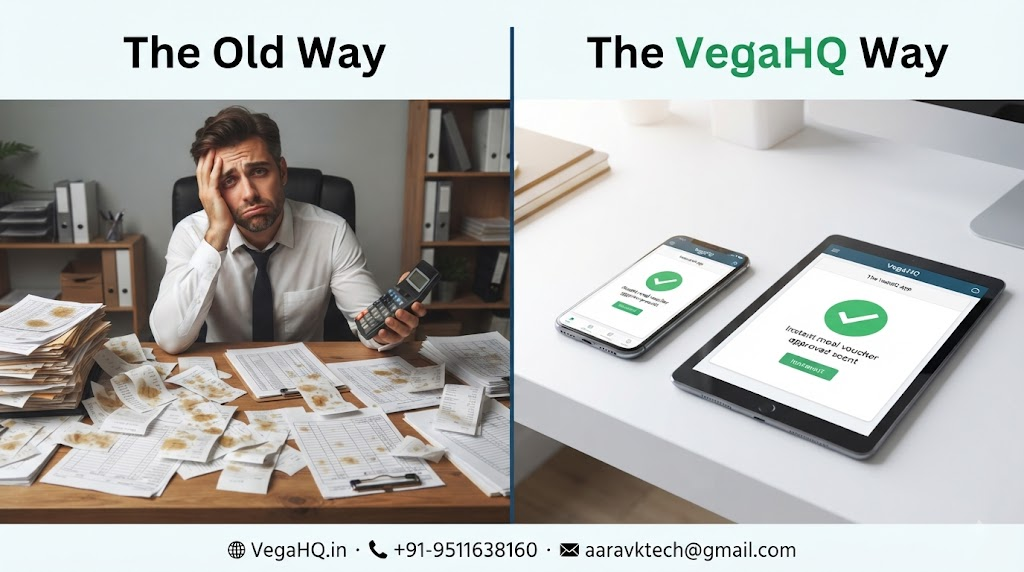 the cafeteria paper slip vs vegahq digital shift meal voucher workflow