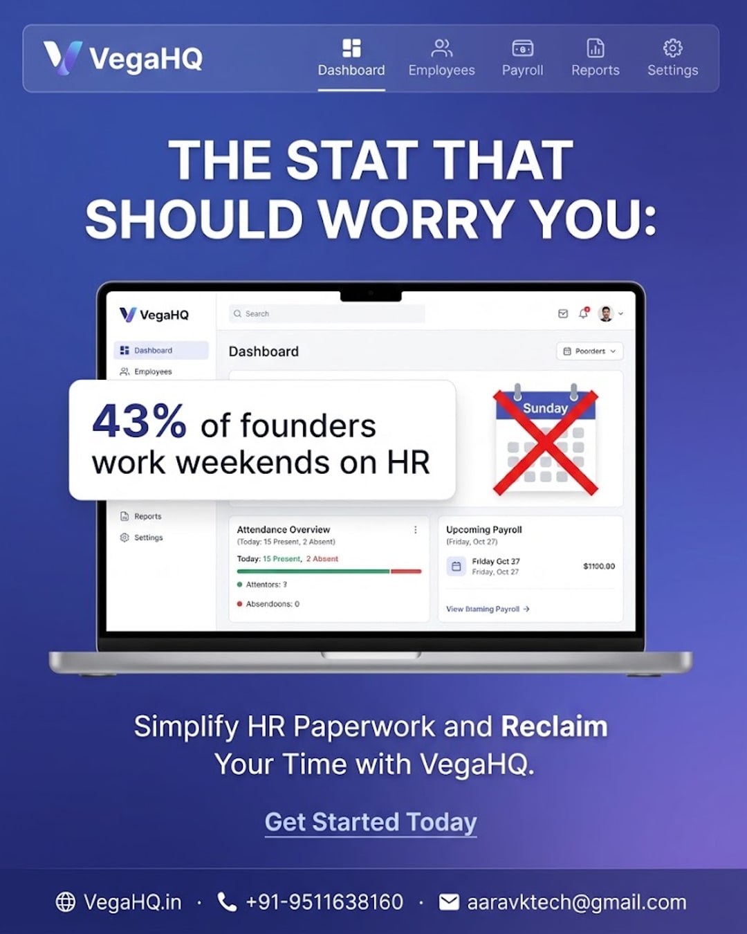 43% of Small Business Owners Work Weekends Just to Keep HR Paperwork Current — The Stat That Should Worry You