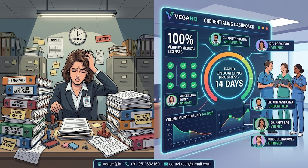 Zero to 14 Days: How a 250-Bed Hospital Network Slashed Clinical Credentialing Bottlenecks with VegaHQ Automation