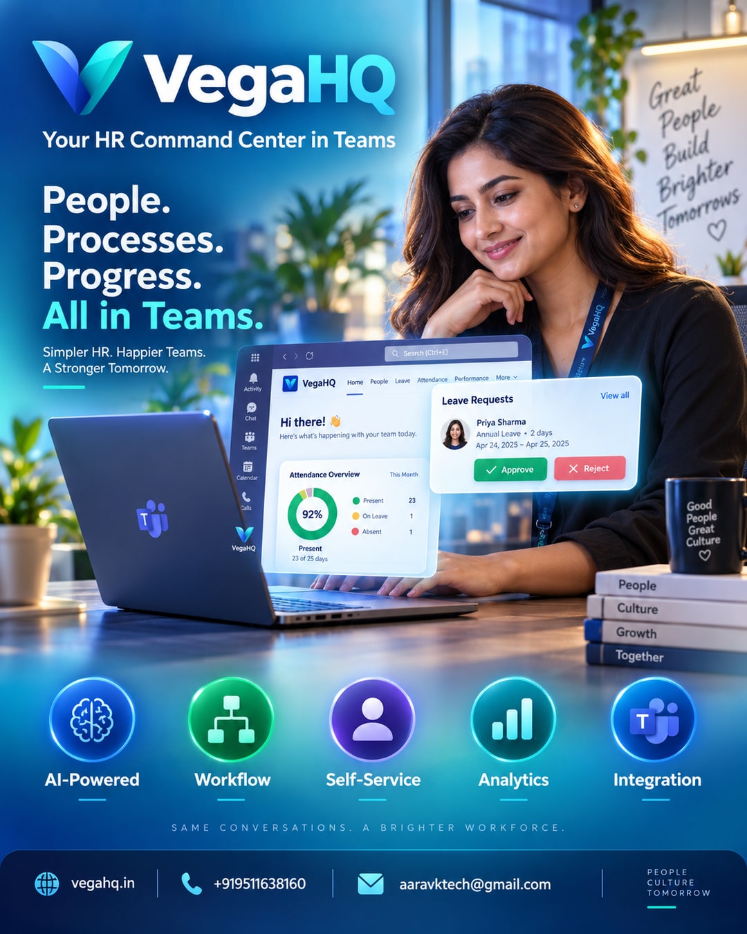 Bring HR Into Microsoft Teams: How VegaHQ Turns Your Team's Daily Chat App Into an HR Command Center