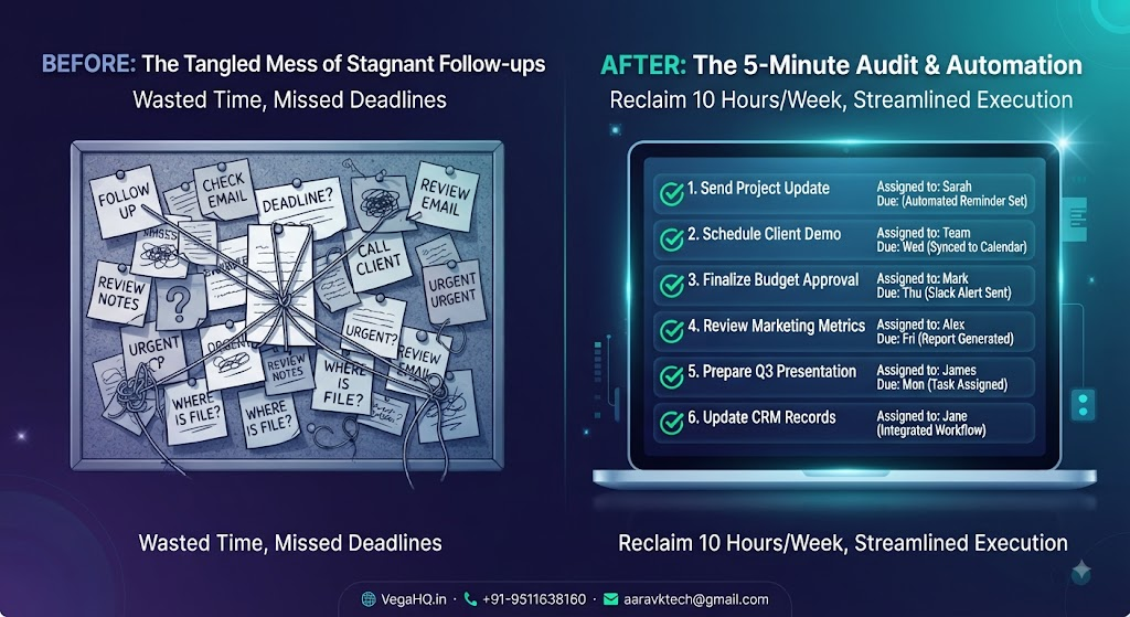 the 5-minute meeting action item audit: how to reclaim 10 hours a week from stagnant follow-ups
