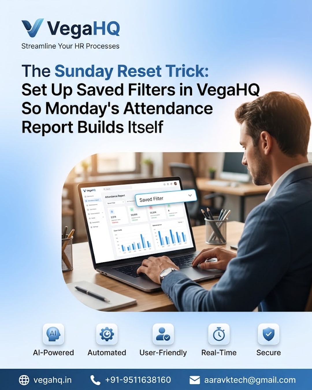 The Sunday Reset Trick: Set Up Saved Filters in VegaHQ So Monday's Attendance Report Builds Itself