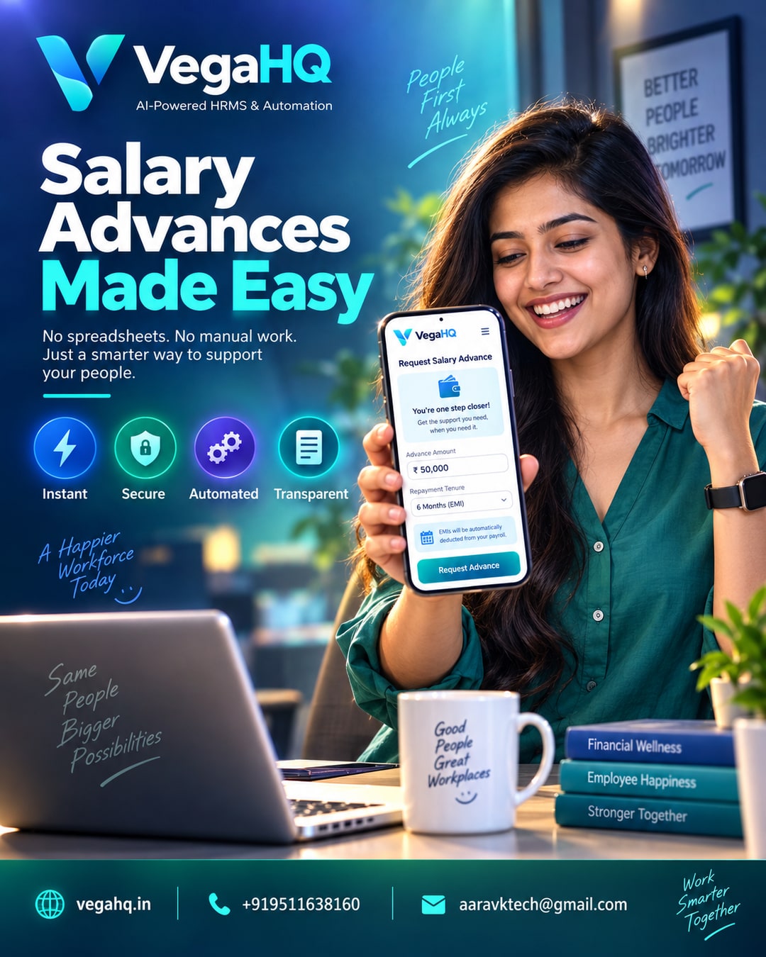 Salary advances without the spreadsheet: how VegaHQ's employee loan & advance module auto-deducts EMIs from payroll
