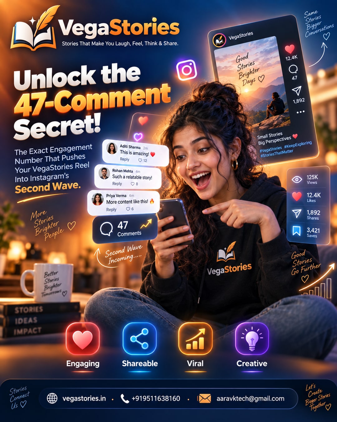 The 47-Comment Threshold: The Exact Engagement Number That Pushes Your VegaStories Reel Into Instagram's Second Wave