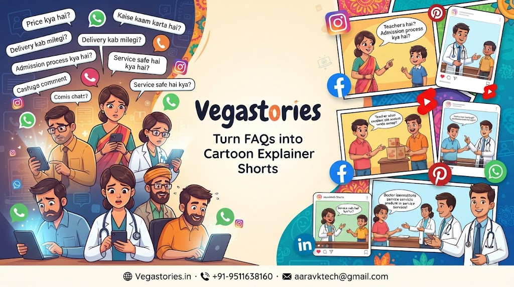 FAQ to Cartoon Explainer: Turn Common Questions into Simple Indian Story Shorts