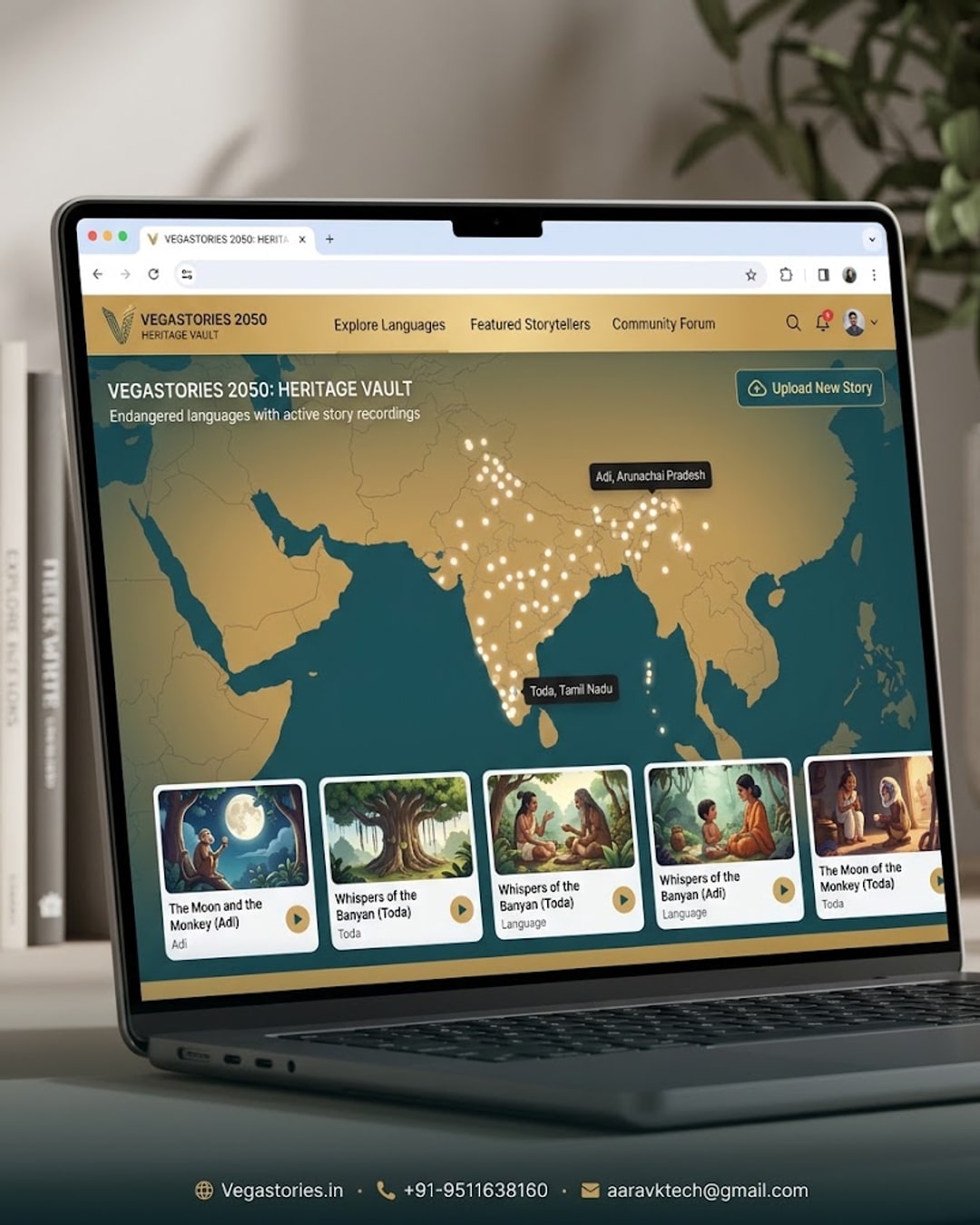 VegaStories 2050: What if AI-animation could save every dying Indian language's oral folktales before the last storyteller is gone?