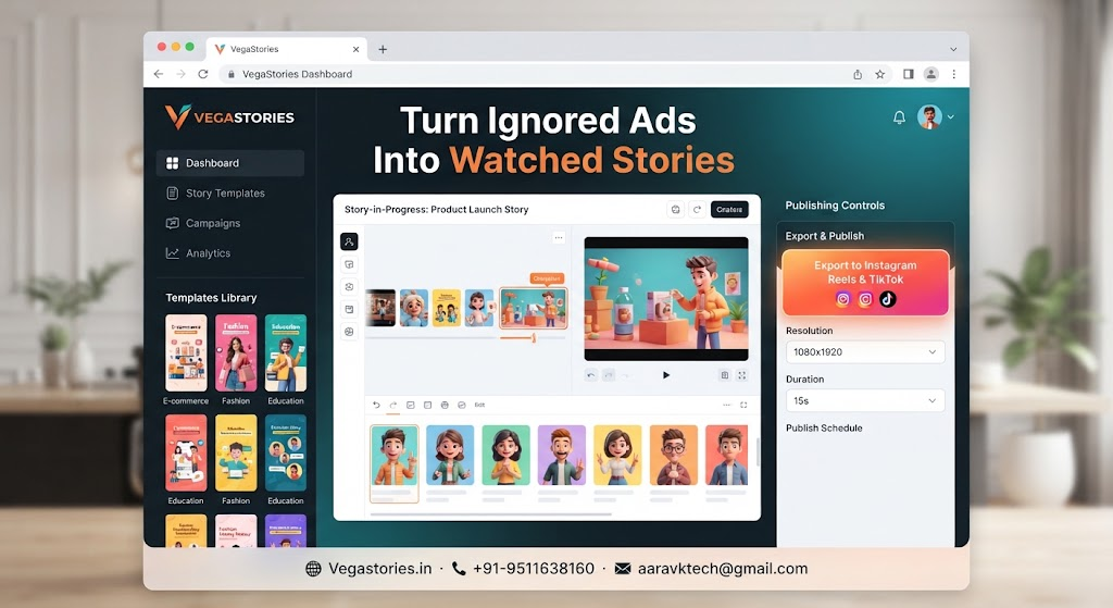 Ad Blindness Ka Ilaj: Why Your Ads Get Scrolled Past — And How VegaStories Fixes It