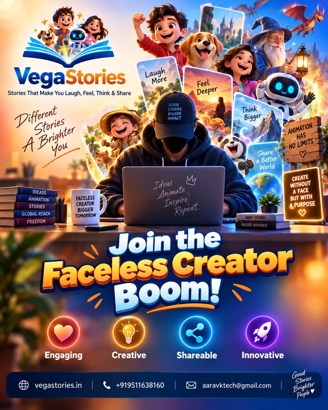 The Faceless Creator Boom 2026: why creators are ditching camera-face videos and riding the trend with VegaStories animated stories