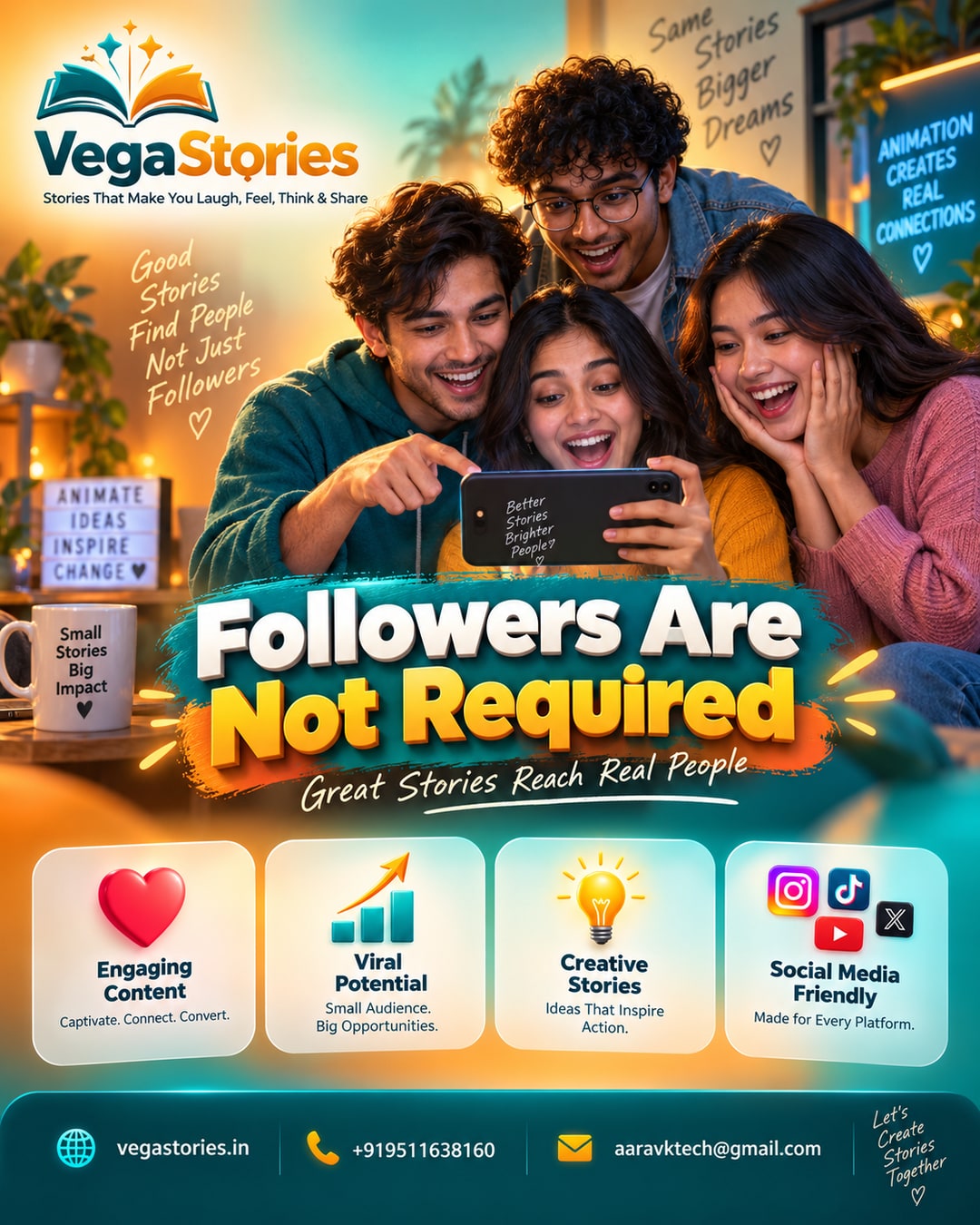 Myth Busted: You Need Lakhs of Followers Before an Animated VegaStories Video Can Work for Your Business