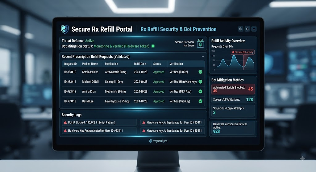Protecting Online Pharmacy Prescription Refill Portals from Automated Bot Prescription Scripting