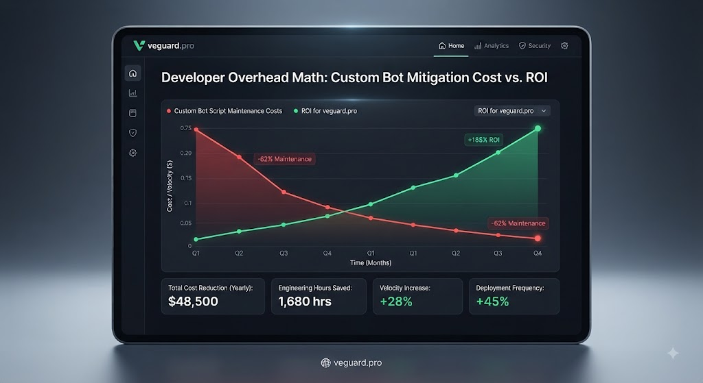 the developer overhead math: quantifying the financial and velocity cost of writing custom bot-mitigation code