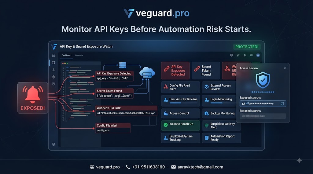 API Key & Secret Exposure Watch: Monitor Tokens Before Business Automation Becomes Risk
