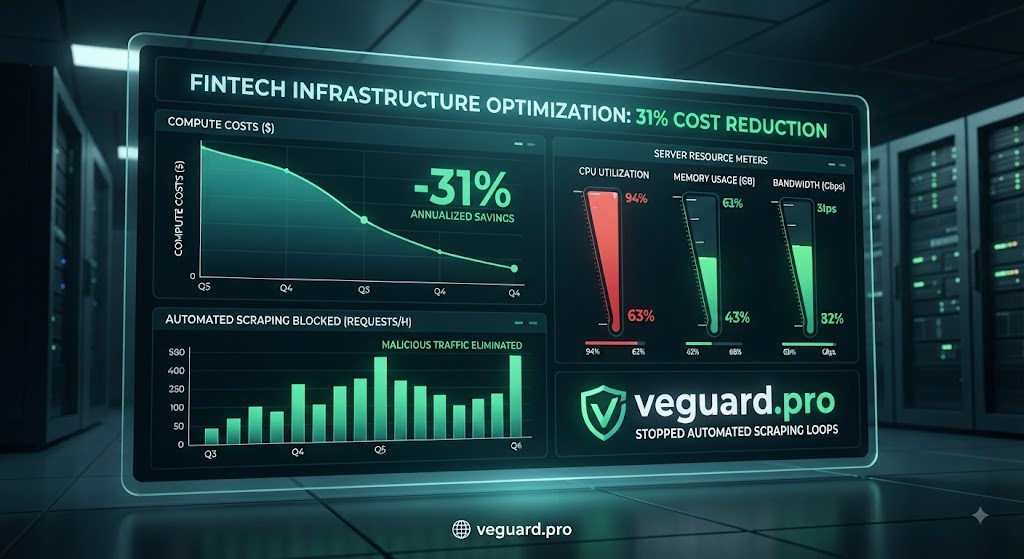 how a mid-market fintech startup slashed infrastructure compute costs by 31% by stopping automated scraping loops with veguard.pro