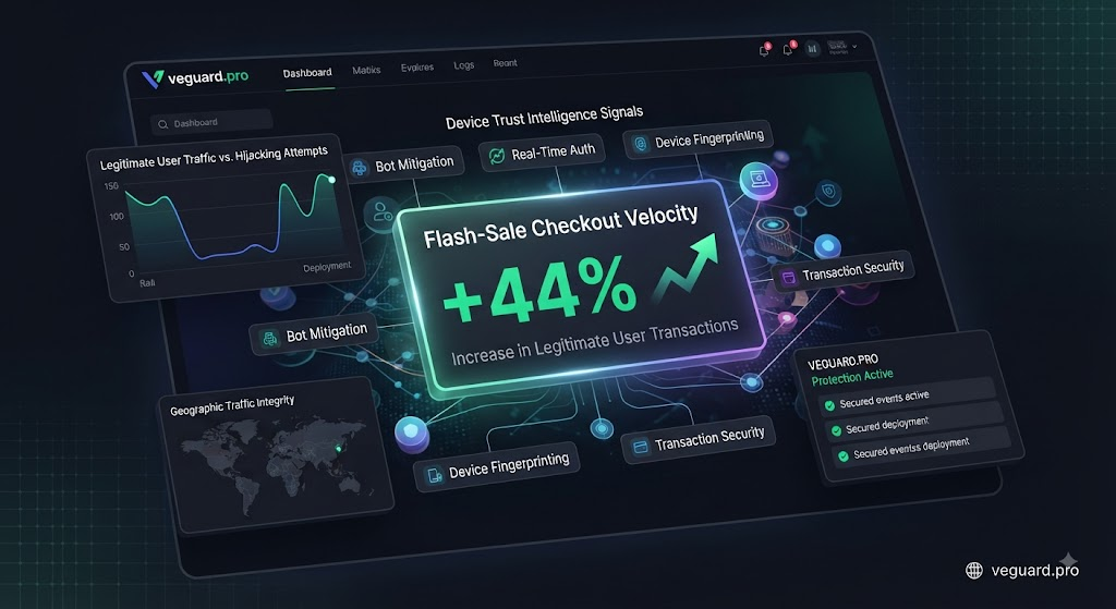 how a high-volume ticketing platform stopped flash-sale inventory hijacking and increased legitimate user checkout velocity by 44% with veguard.pro