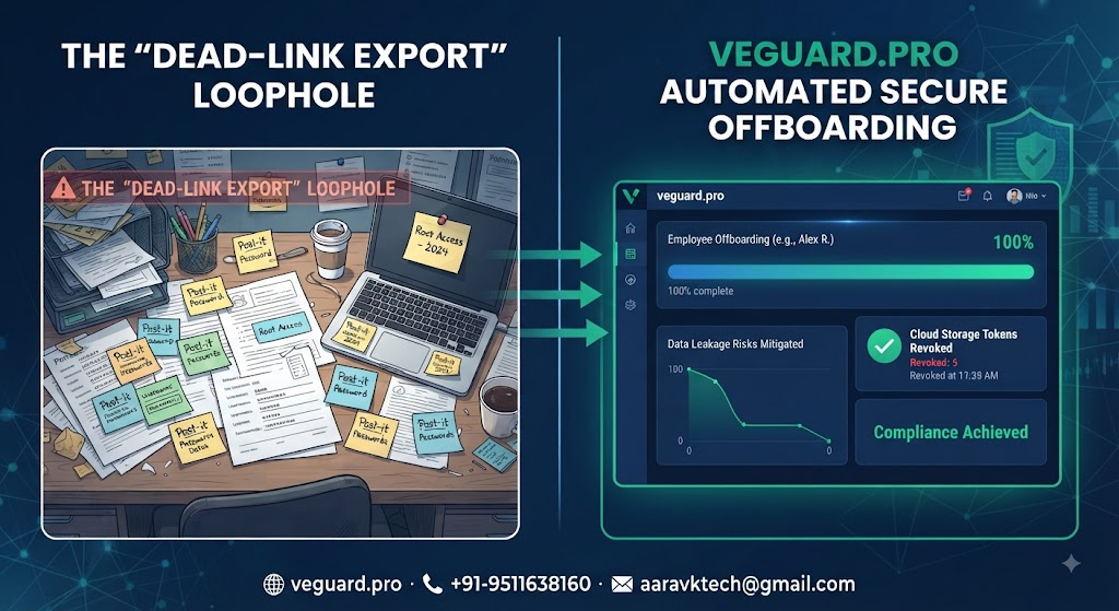 the 'dead-link export' loophole: how veguard.pro automates secure offboarding to stop corporate data leakage from unrevoked cloud storage tokens