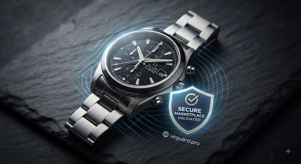 protecting luxury watch secondary marketplace listings from synthetic account creation and artificial price manipulation with veguard.pro