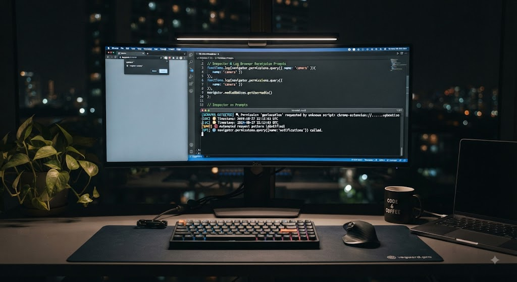 Quick actionable tip: how to inspect and log browser permission prompts to catch automated scraper browser hooks today