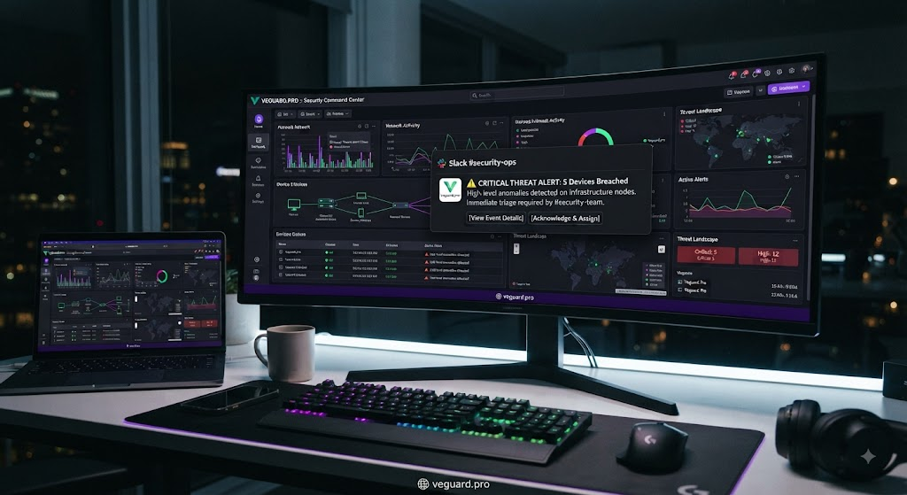 bringing veguard.pro security signals straight into your slack notification channel for instant team triage