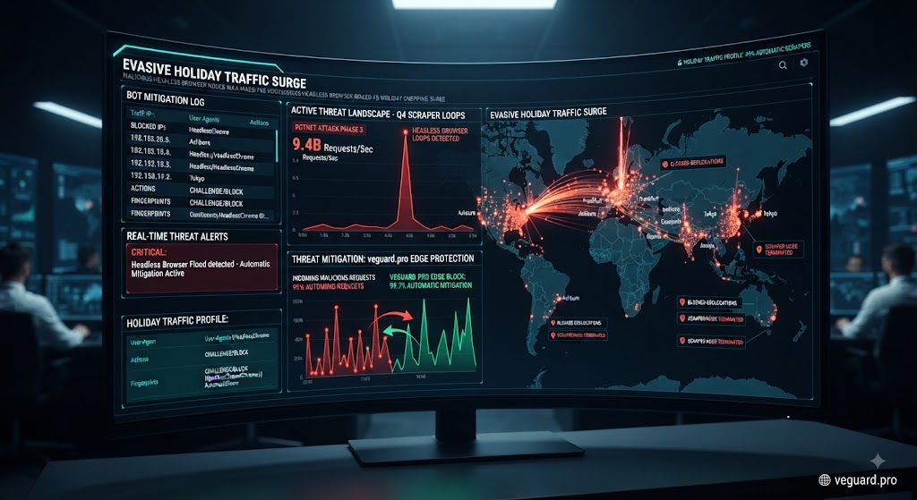 combating headless browser scraper loops disguised as seasonal holiday traffic surges