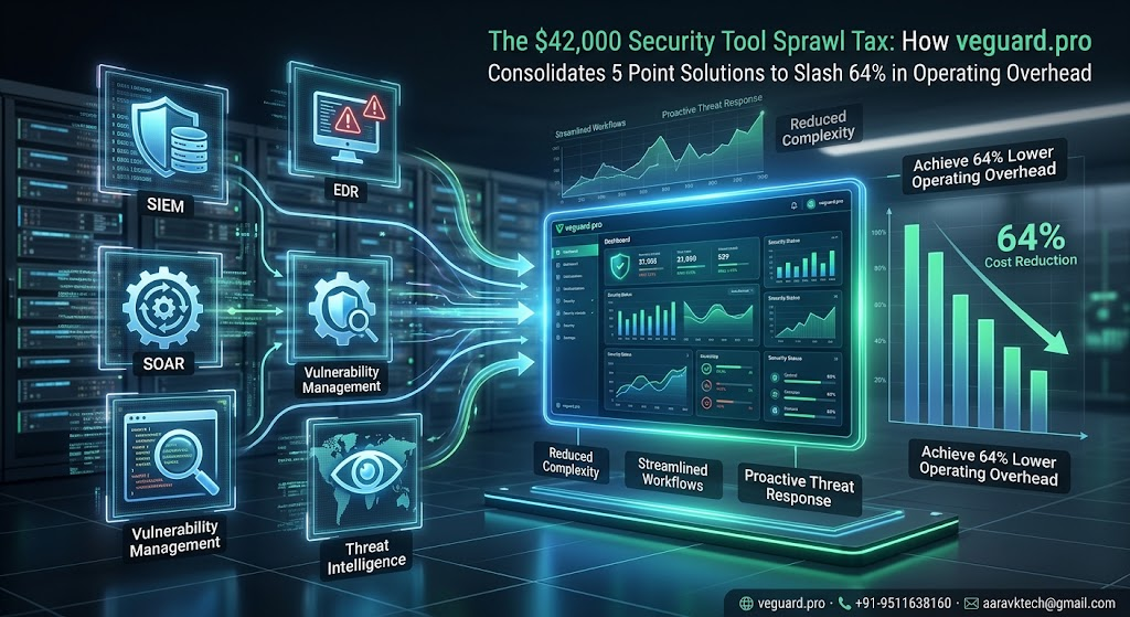 The $42,000 Security Tool Sprawl Tax: How veguard.pro Consolidates 5 Point Solutions to Slash 64% in Operating Overhead
