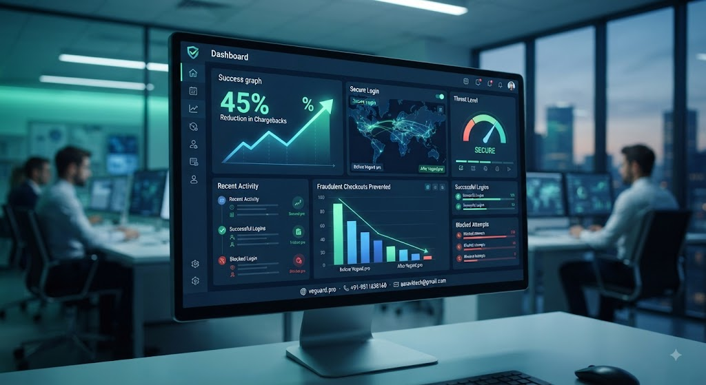 how a growing ecommerce brand stopped fraudulent checkouts and reduced chargebacks by 45% using veguard.pro login and activity monitoring