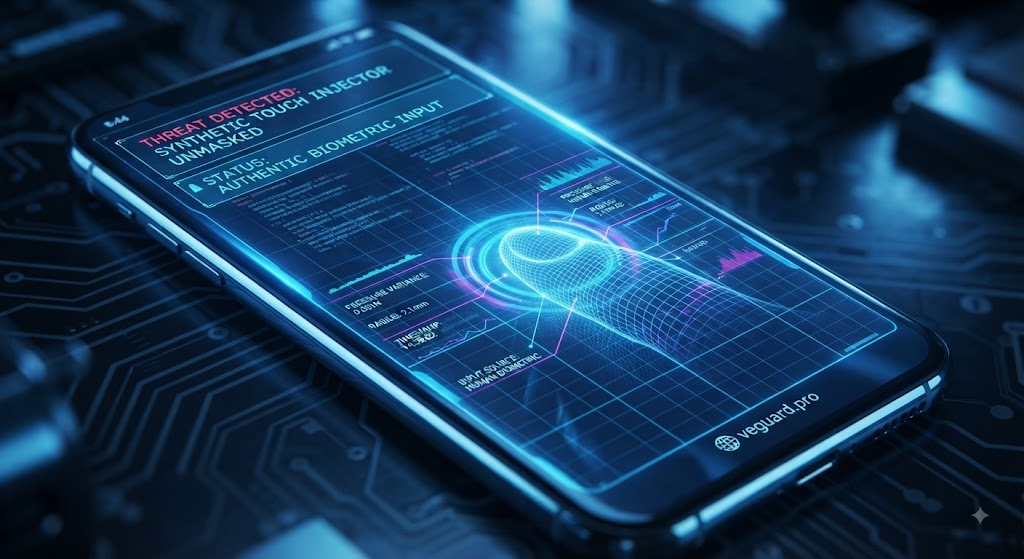 using veguard.pro's touch-event touchpoint pressure and radius variance telemetry to unmask synthetic mobile touch injectors